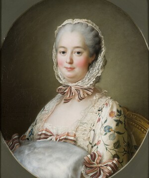 François Hubert Drouais, La marquise de Pompadour en manchon, 1763, huile sur toile, 63,5 × 53 cm, Musée des Beaux-Arts d’Orléans.